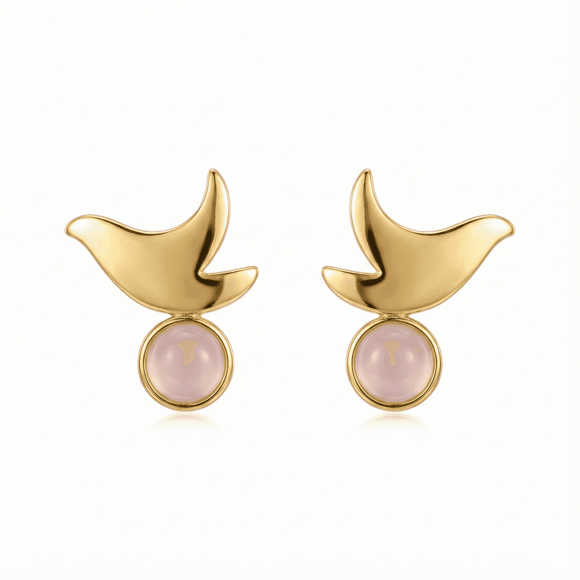 Paloma Rose Quartz Küpe